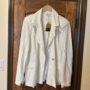 White Sequin Jacket